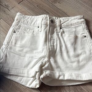 Women's White Denim Shorts